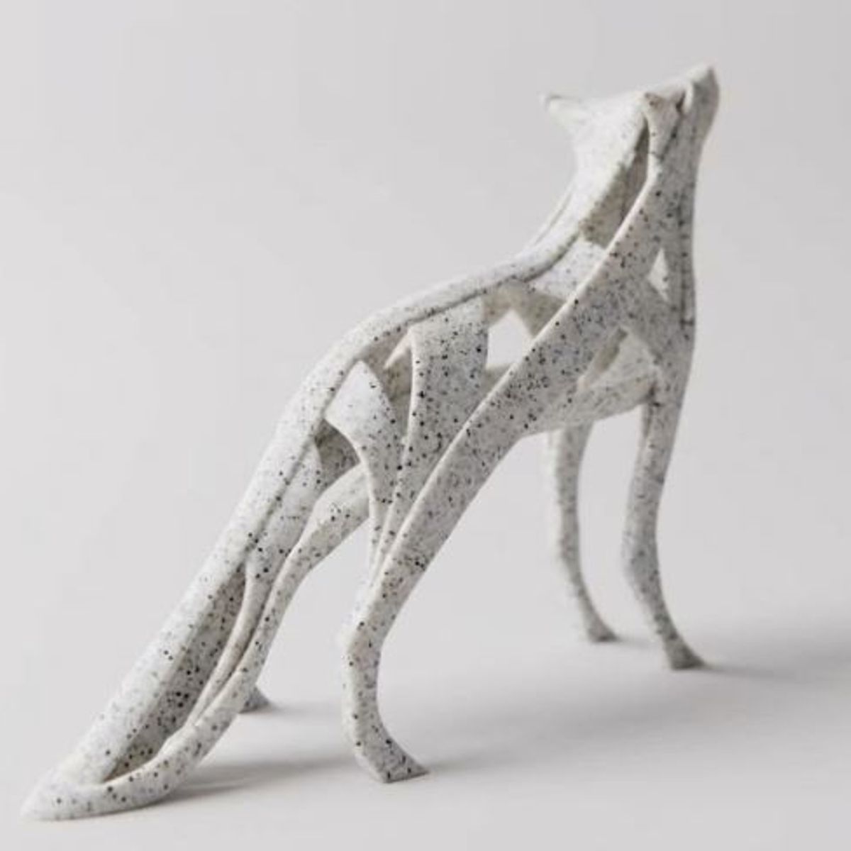 GENERICO - ADORNO EXCLUSIVO LOBO GRANITO 23cm x 10cm x 31cm