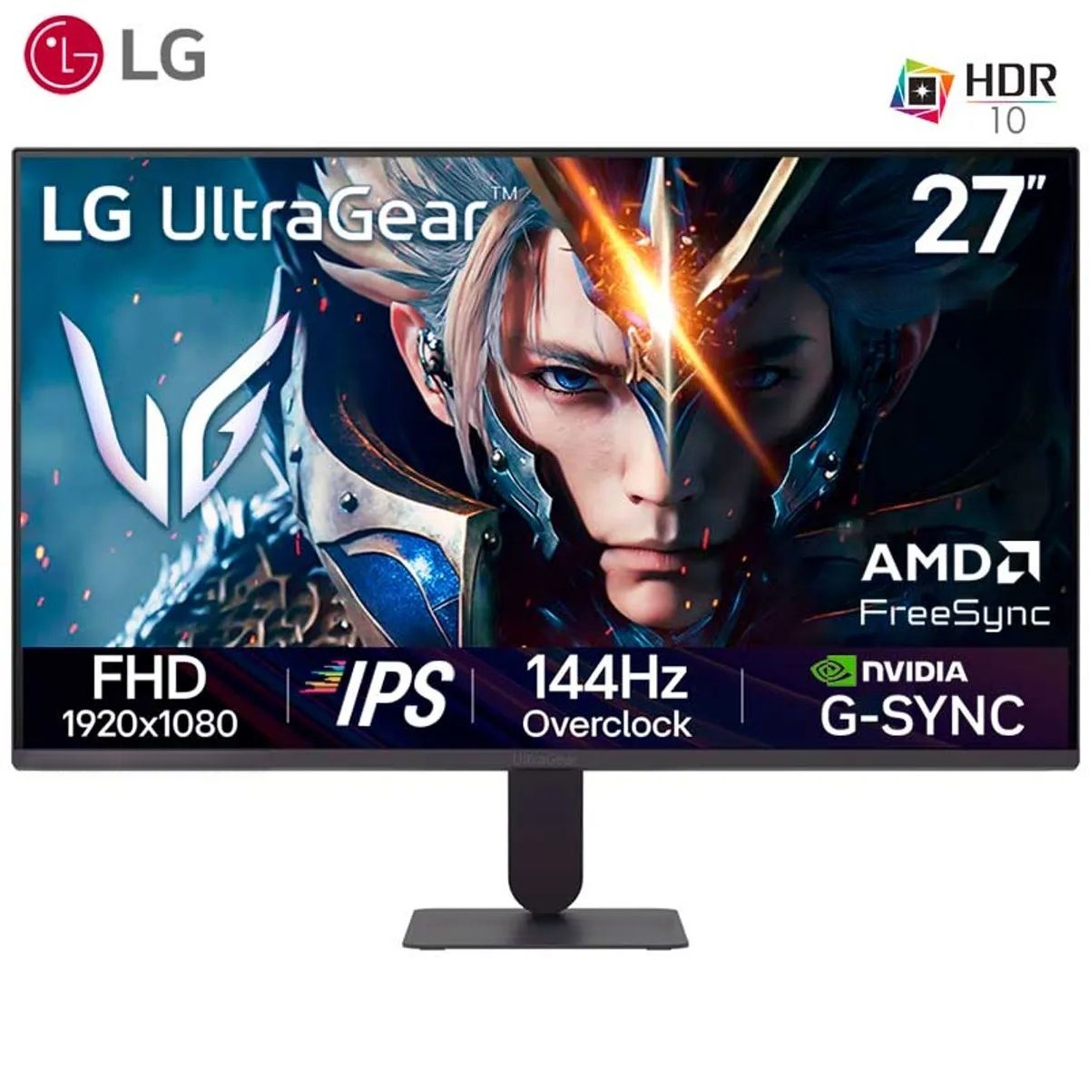 LG - Monitor LG Gaming Ultragear 27G411A-B, 27 FHD IPS, 144Hz, 5ms