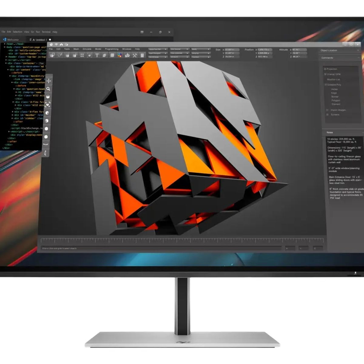 HP - Monitor HP Serie 7 Pro 724pu, 24" WUXGA FHD, 100Hz, 5ms, Pivote