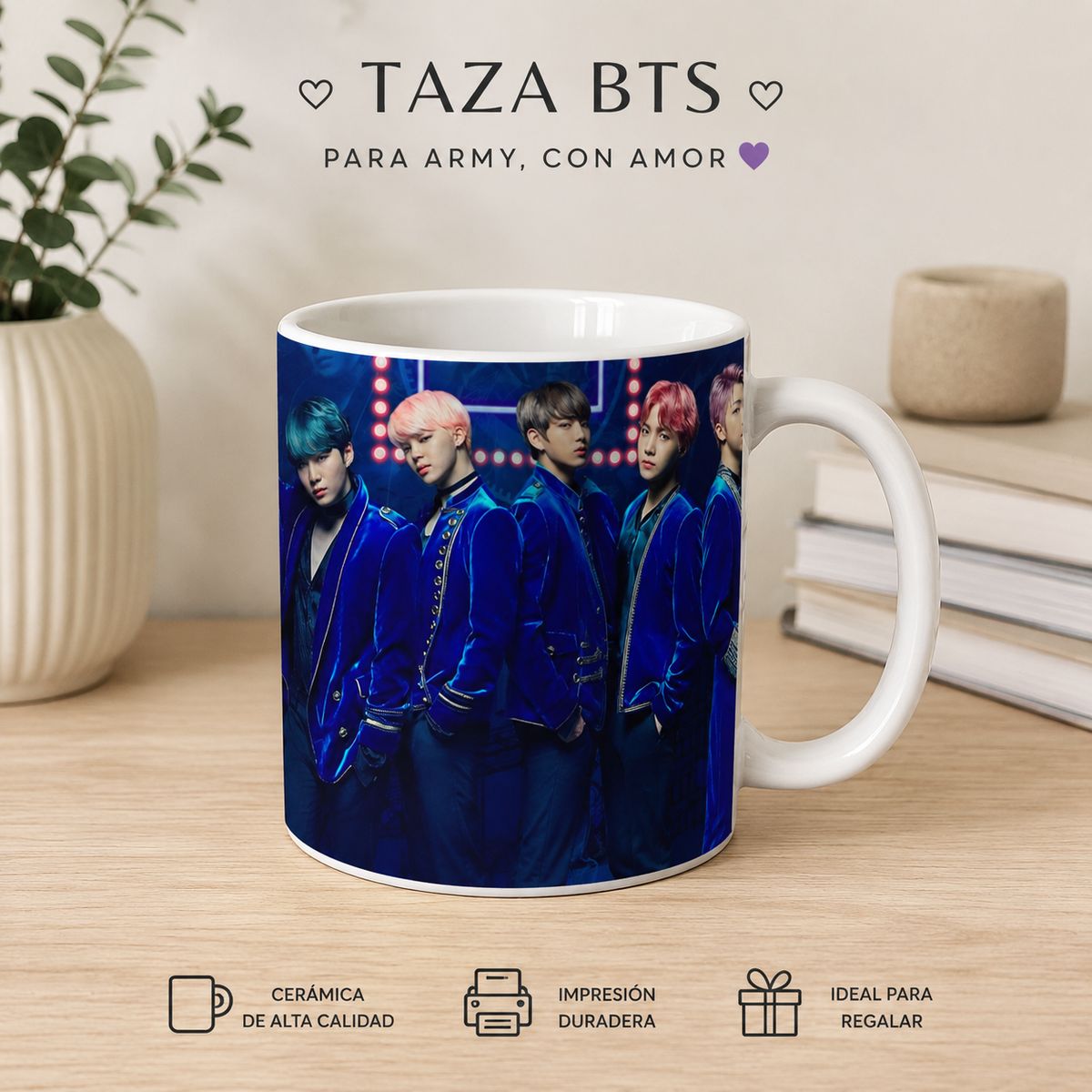 GENERICO - TAZA BTS PARA LAS ARMYS KPOP - GIRA WORLD ARIRANG