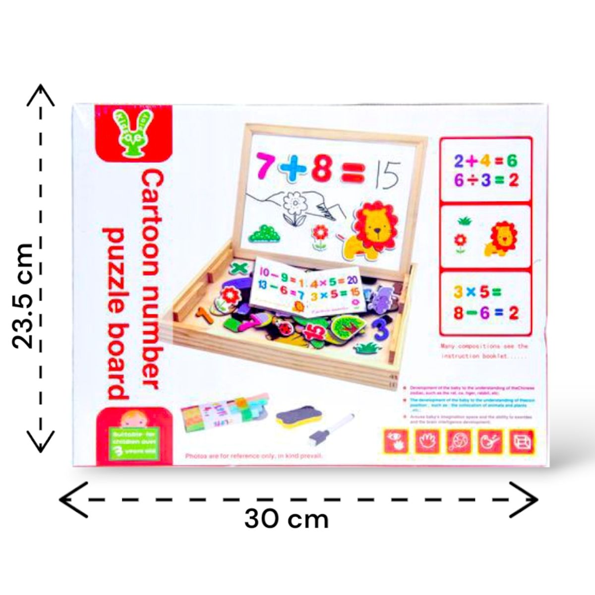 GENERICO - Pizarra Didáctica Magnética Montessori Arma crea y suma