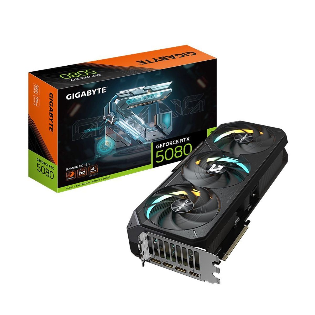 GIGABYTE - Tarjeta gráfica Gigabyte GeForce RTX 5080 Gaming OC 16GB GDDR7 PCIe 5.0 para gaming de alt