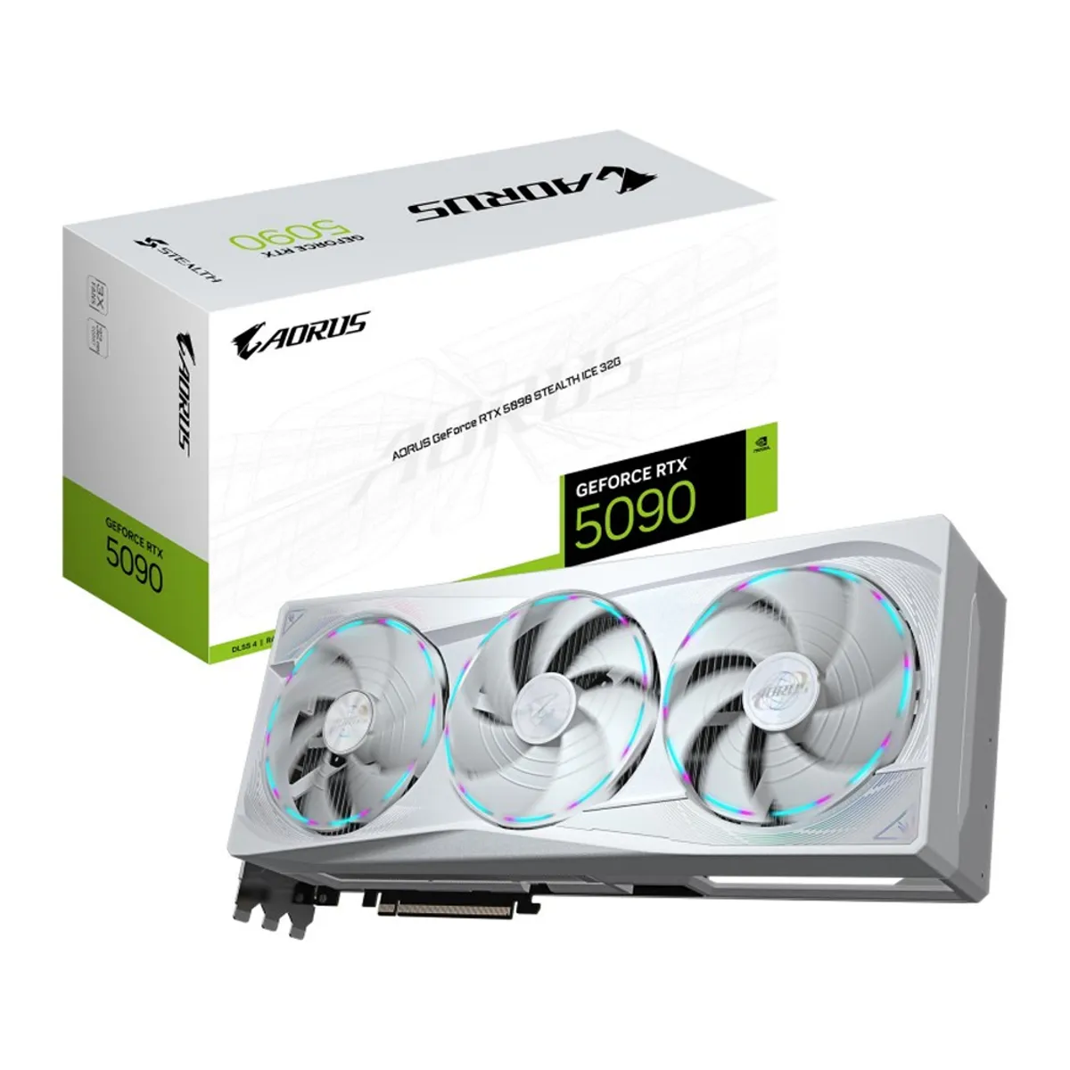 GIGABYTE - Tarjeta De Video Gigabyte Geforce Rtx 5090 Stealth Ice 32G 32Gb Gddr7 Pcie Gen 5.0