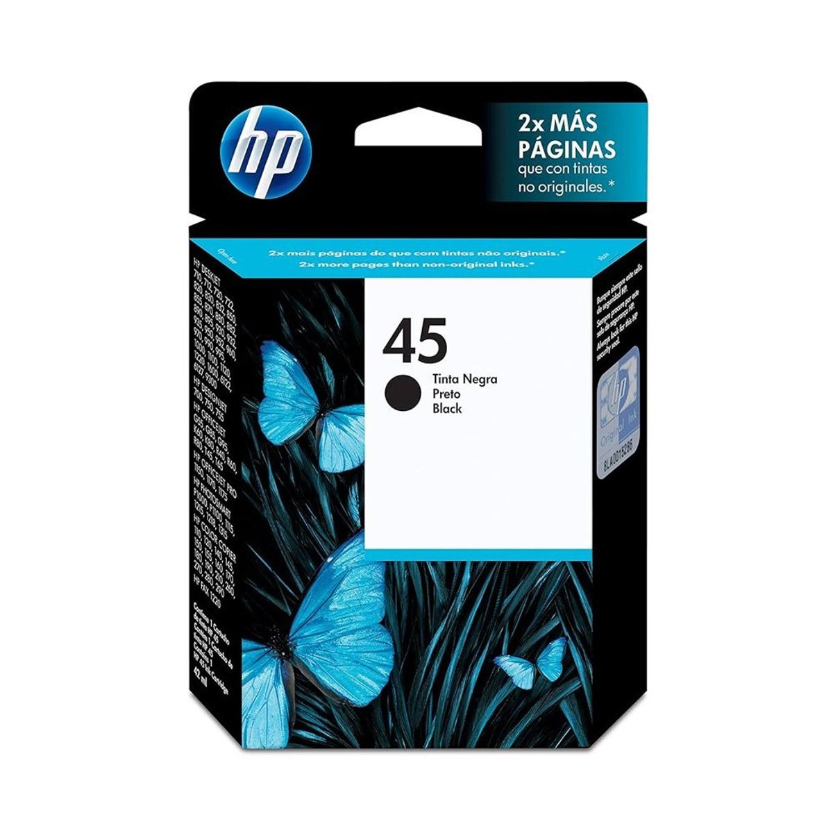 HP - Cartucho de tinta HP 45 negro 42 ml original