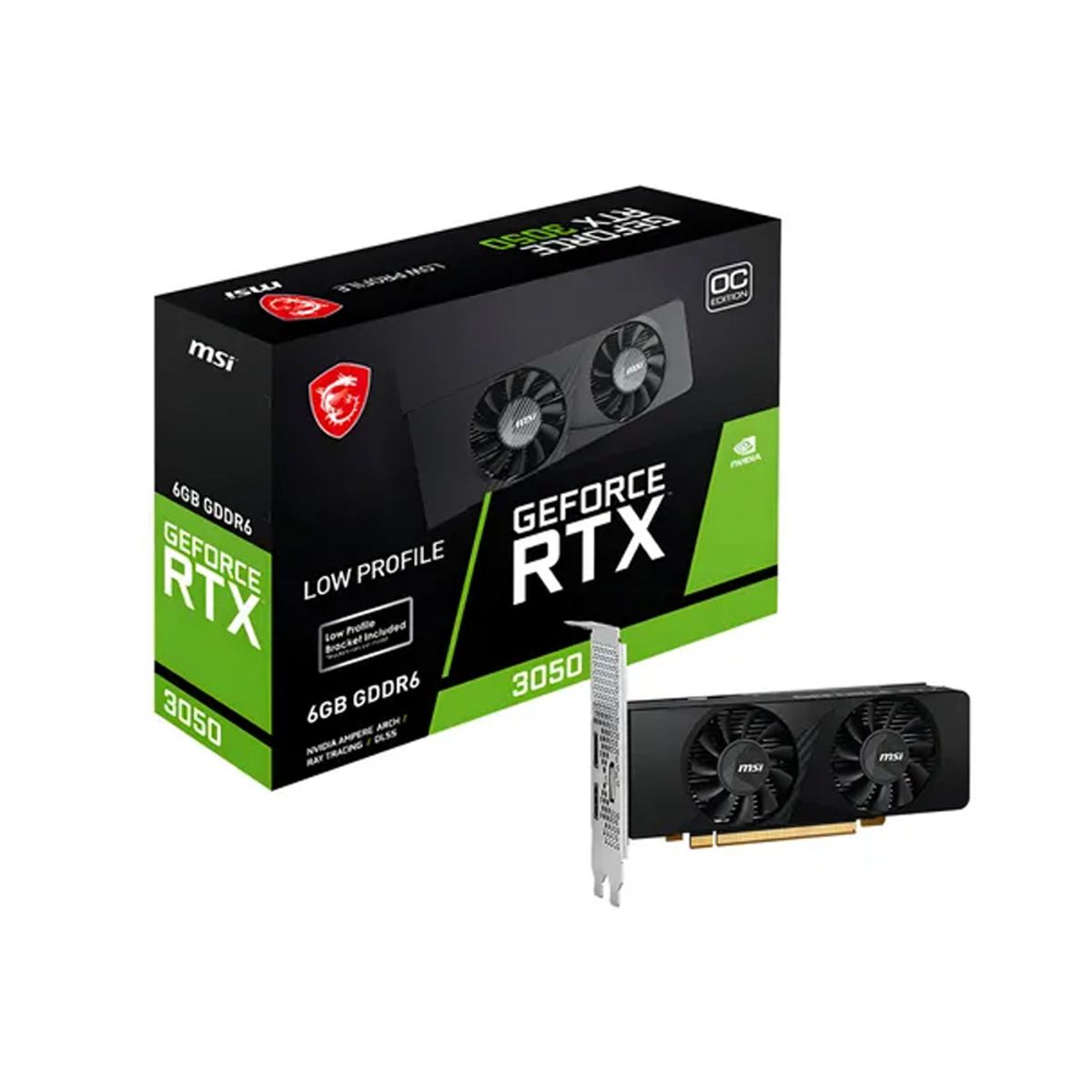 Msi - Msi Geforce Rtx 3050 6Gb, 96-Bit, Low Profile, Ideal Para Gaming Y Creación De Contenido