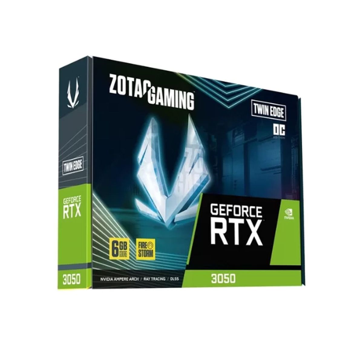 ZOTAC - Tarjeta Gráfica Zotac Rtx 3050 6Gb Twin Edge Oc Velocidad Aumentada