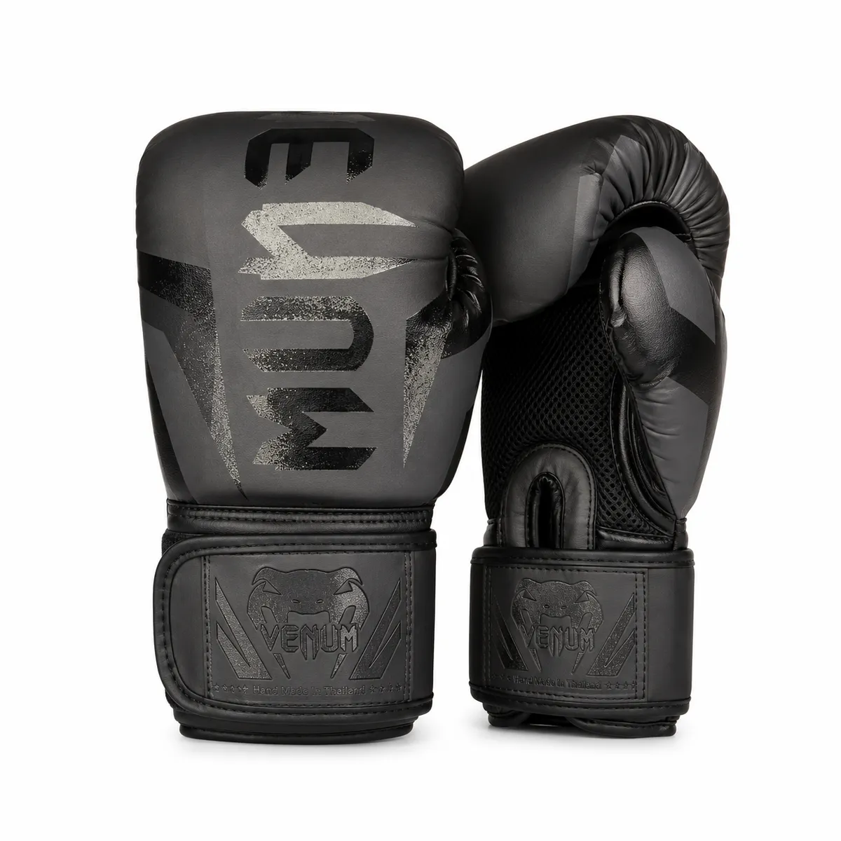 VENUM - GUANTES DE BOXEO PAR 12 OZ  NEGRO CON  NEGRO