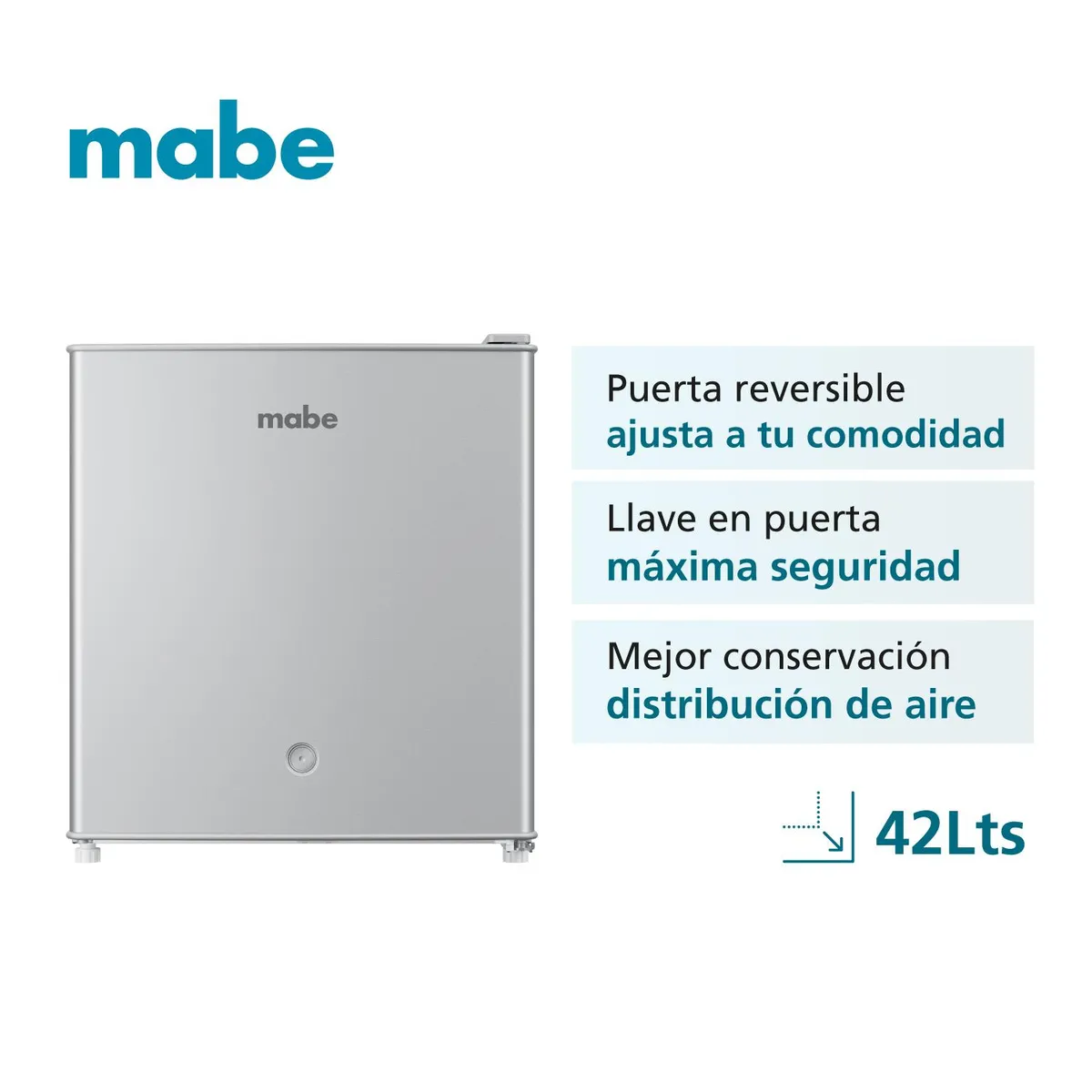 Mabe - Frigobar 42 L Brutos Inox Mabe RMF02PRX1