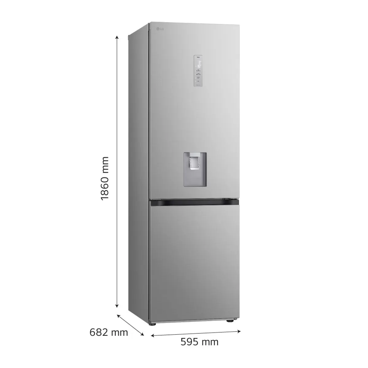LG - Refrigeradora LG GB37SPY 339 L DoorCooling Plateada
