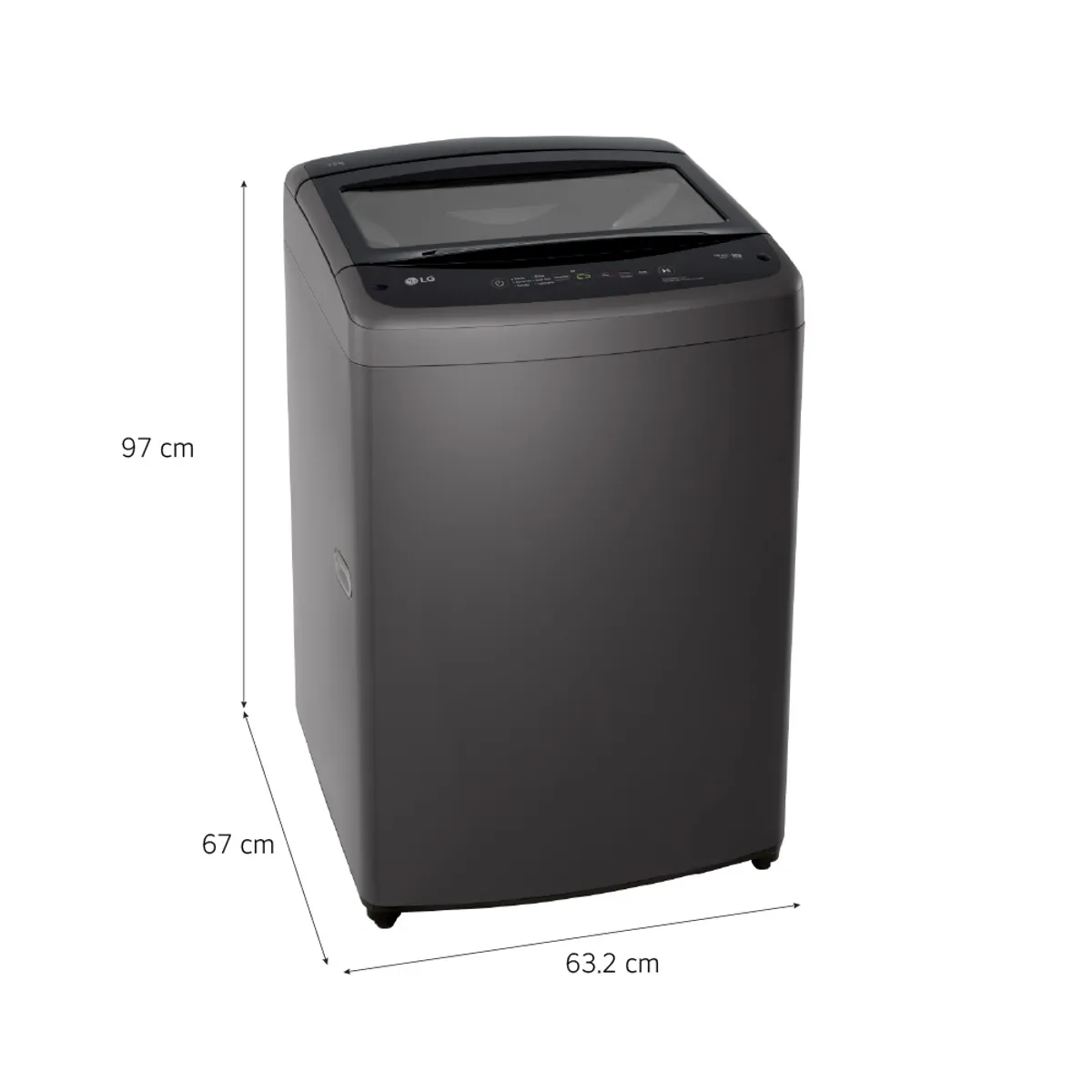 LG - Lavadora Automática LG WT17BVTB 17Kg Carga Superior Negro