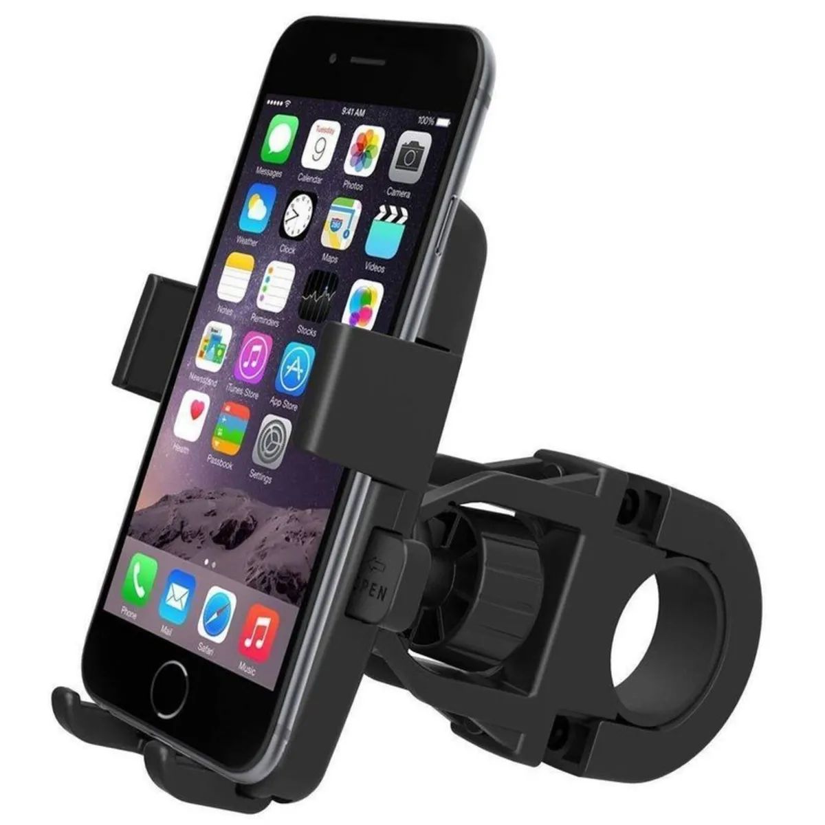 GENERICO - SOPORTE DE CELULAR PARA MOTO DE ALUMINIO
