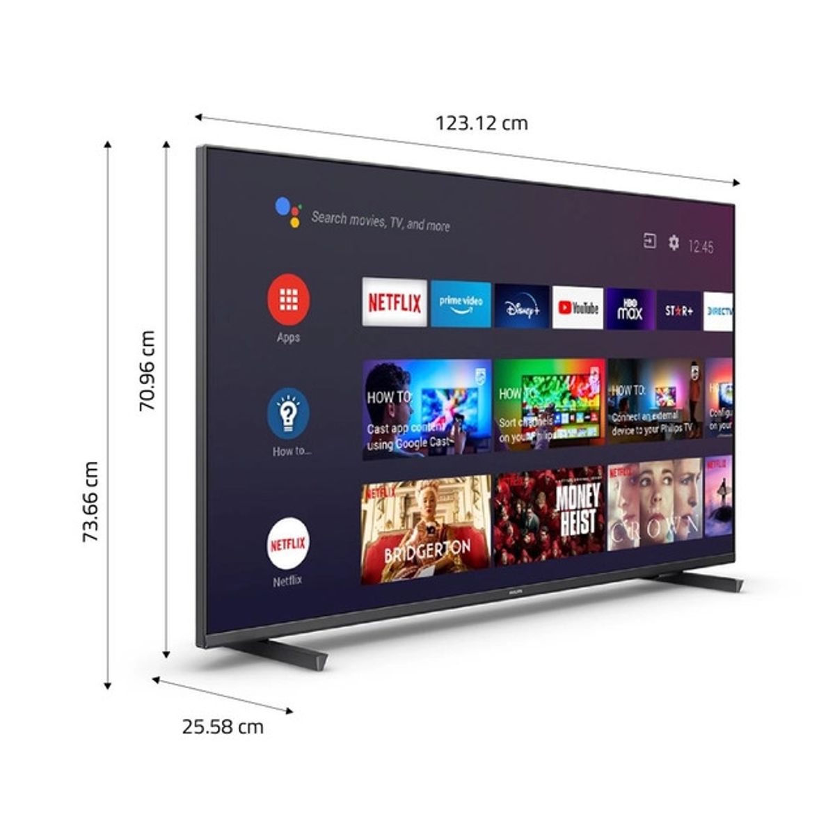 PHILIPS - TELEVISOR SMART TV PHILIPS 4K ULTRA HD 55 55PUD7906 GOOGLE TV