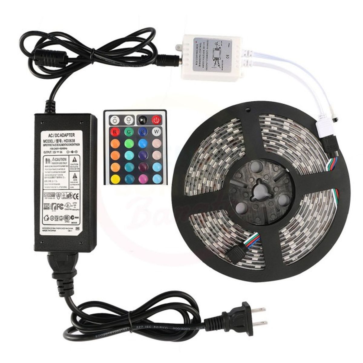 OEM - Luces LED En Cinta RGB 3528 De 3M Con Pegamento Para Cuarto