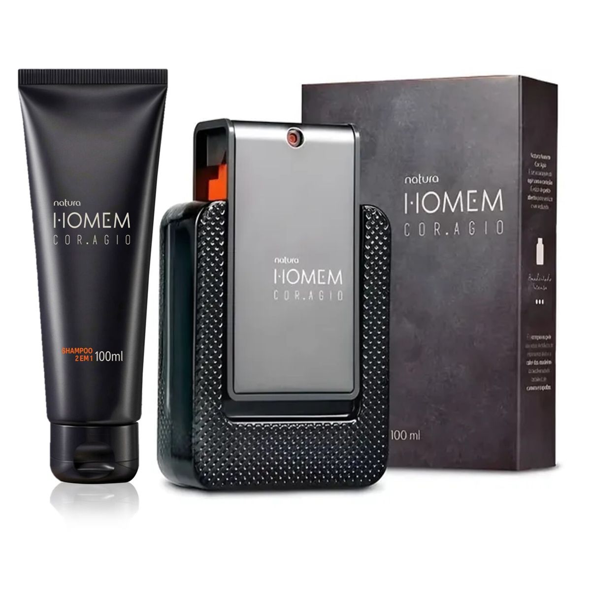 Natura - Perfume Homem CORAGIO +Shampoo 2 en 1 de hombre NATURA