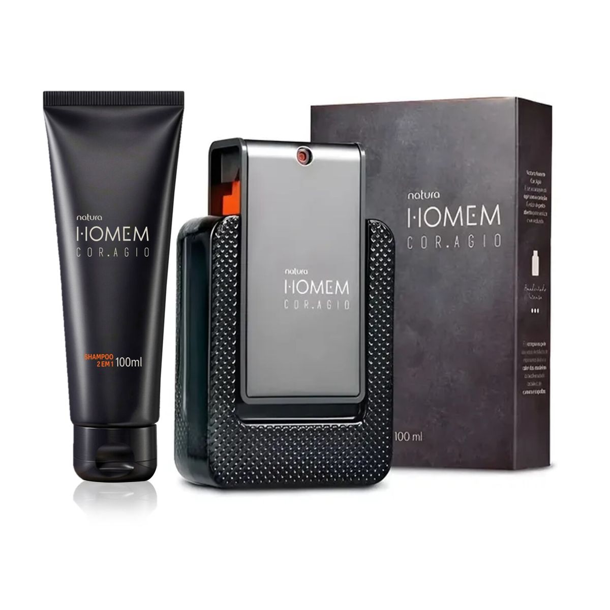 Natura - Perfume Homem CORAGIO +Shampoo 2 en 1 de hombre NATURA