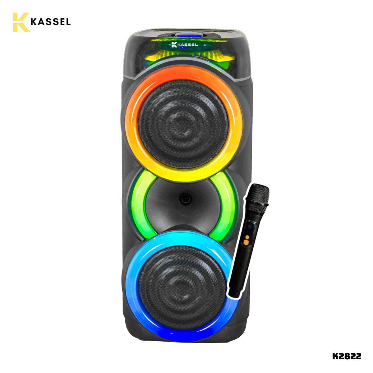HALION - PARLANTE KASSEL CON BATERIA 40W RMS 1 MICROFONO - K2822