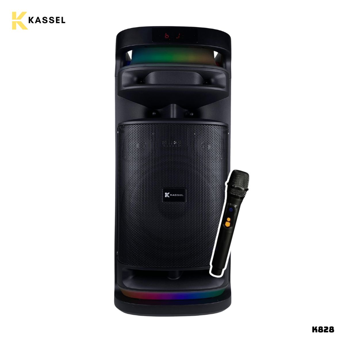 HALION - PARLANTE KASSEL CON BATERIA 60W RMS 1 MICROFONO - K828