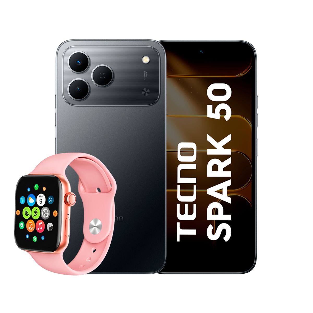 TECNO MOBILE - Celular Spark 50 4GB+256GB + Smart Watch i10 Mini