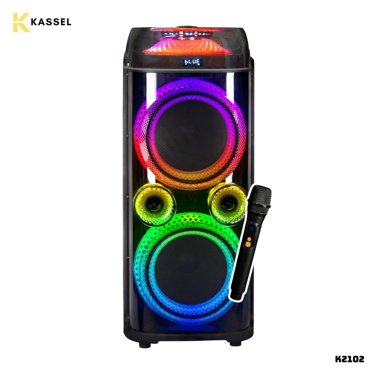 HALION - PARLANTE KASSEL CON BATERIA 40W RMS 1 MICROFONO - K2102