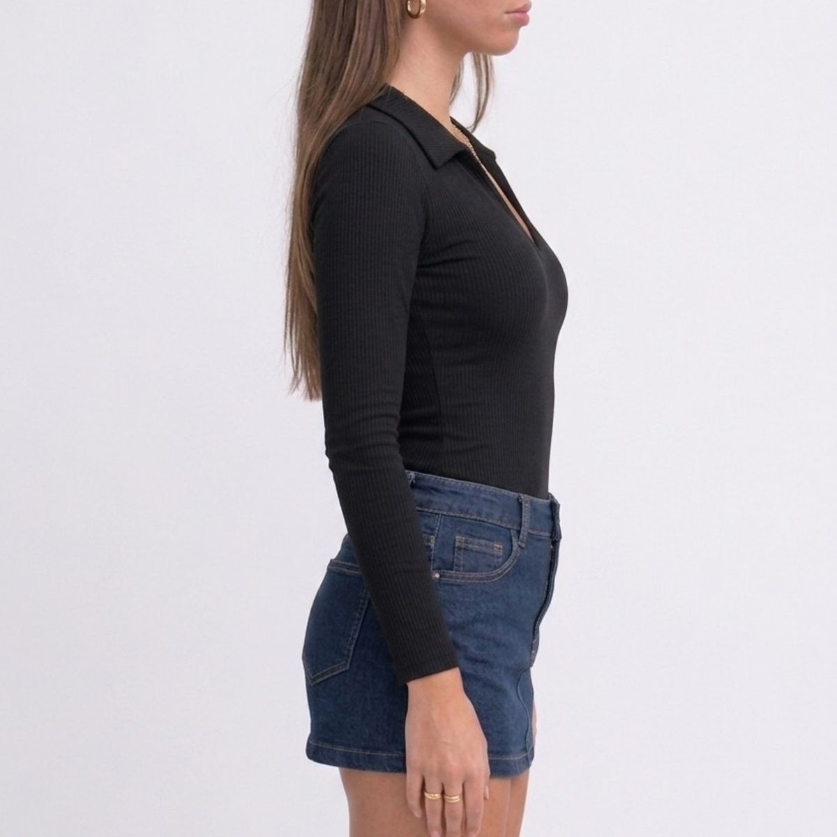 GENERICO - POLO MUJER CUELLO CAMISERO TENDENCIA INVIERNO