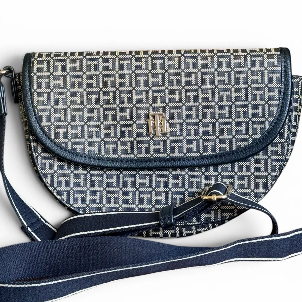 TOMMY HILFIGER - Cartera Tommy Hilfiger Azul Monogram Kh654