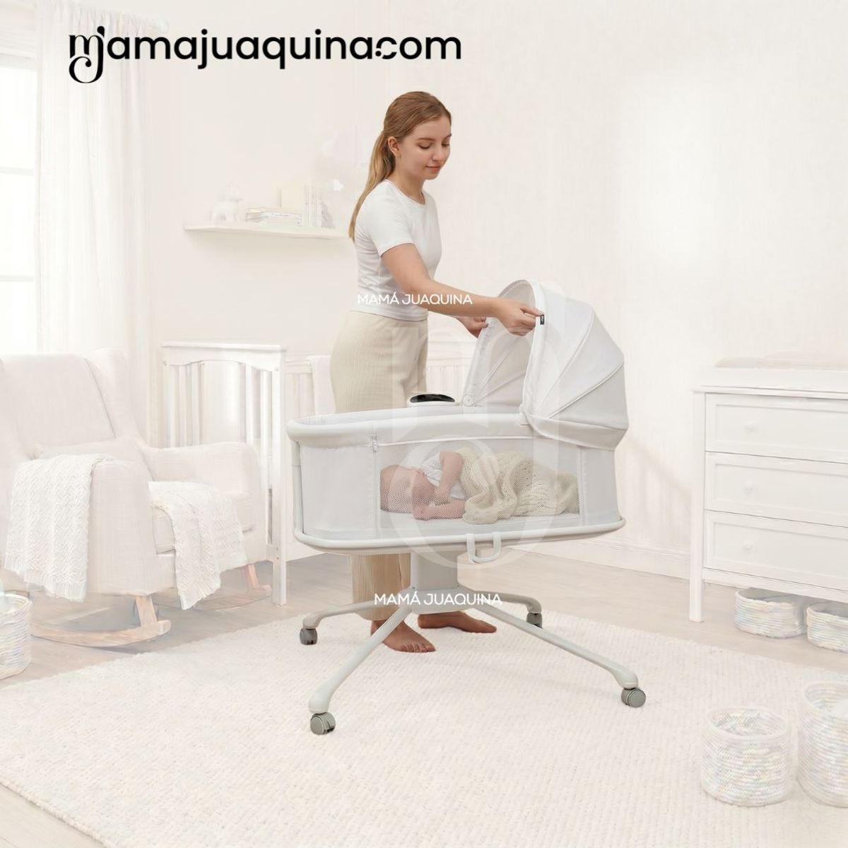 Baby - Cuna Colecho Mecedora «STARLIGHT» Edición Exclusiva White