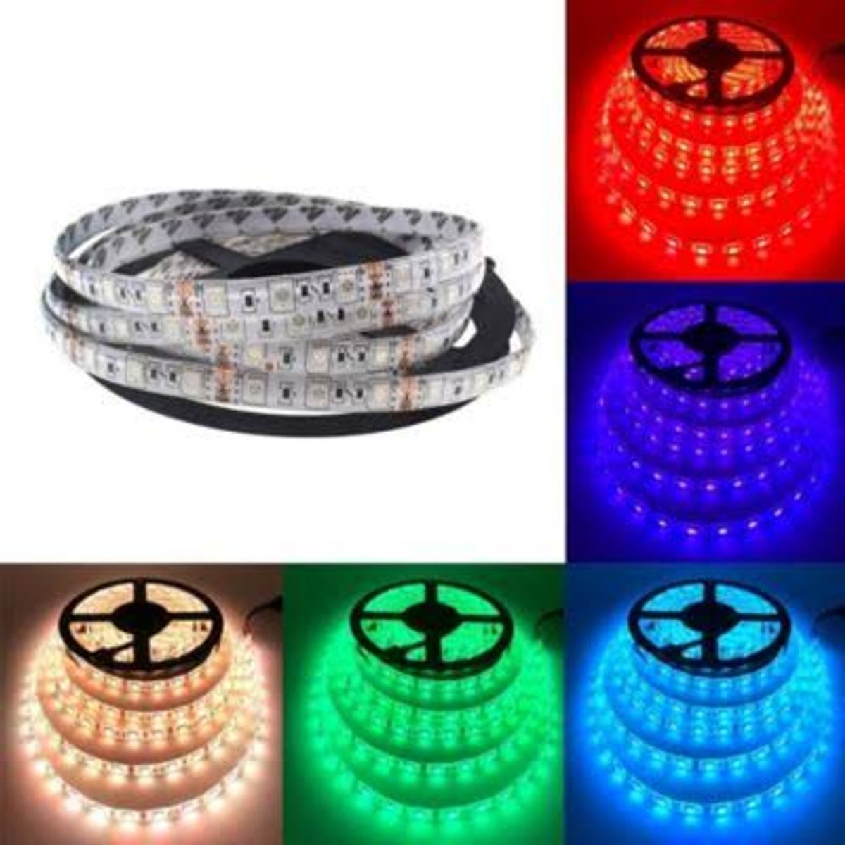 OEM - Luces LED En Cinta RGB 50/50 De 5M Con Pegamento Para Cuarto 5050
