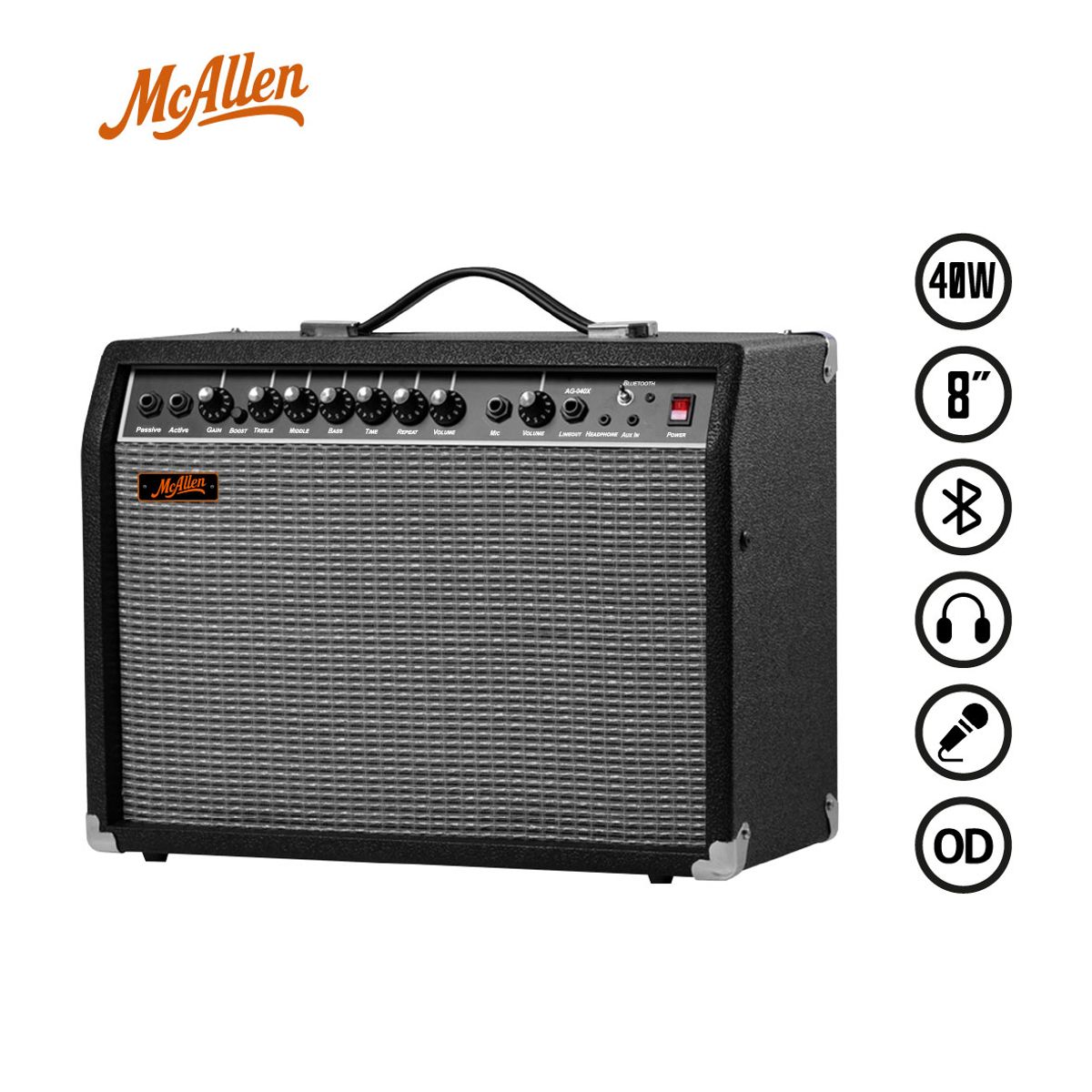 MCALLEN - AMPLIFICADOR DE GUITARRA ELECTRICA MC ALLEN  AG-040X