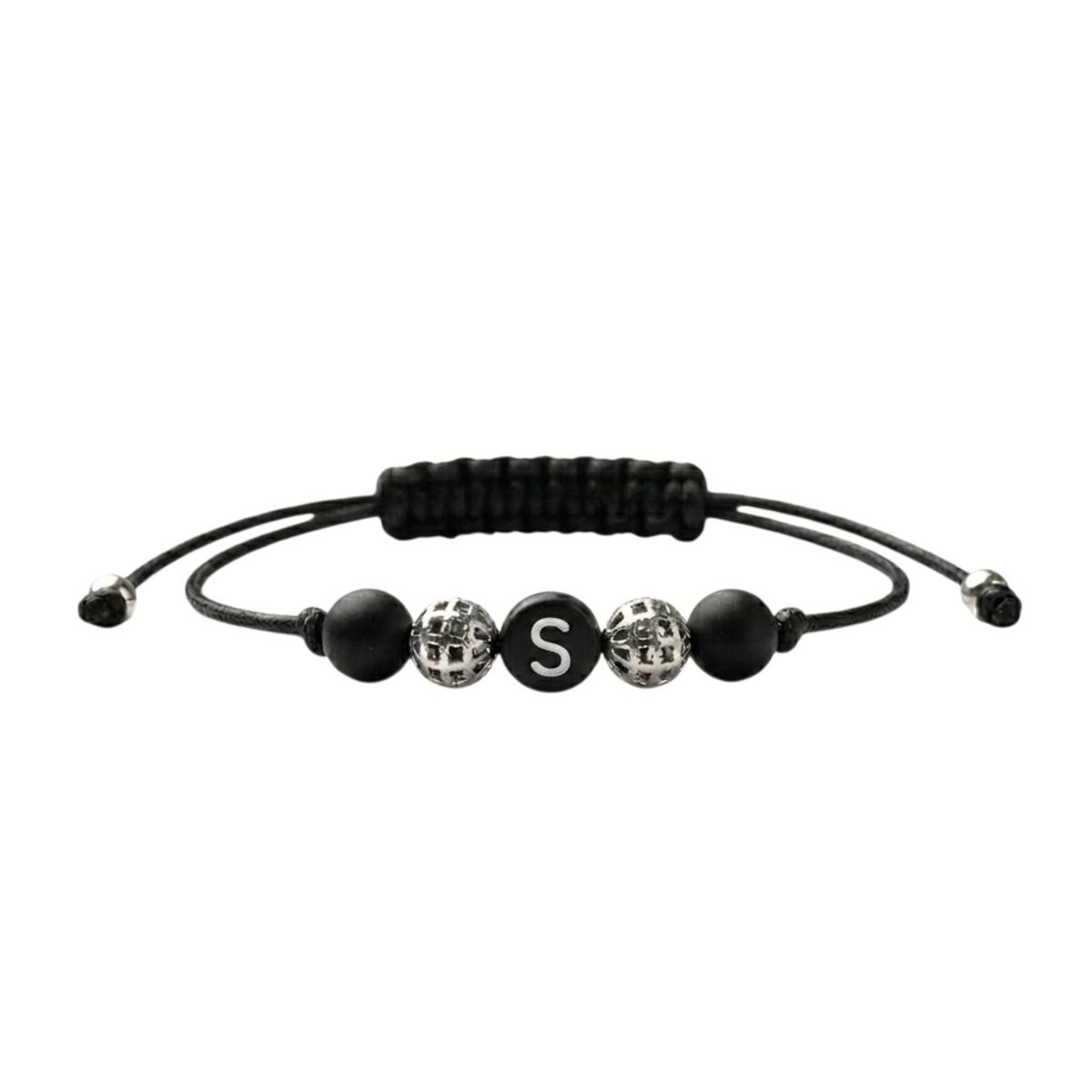 LUCYANA JOYAS Y ACCESORIOS - Pulsera Hombre Letra Inicial S  "Tu Esencia" - Legado de Conexión Energética Lucyana