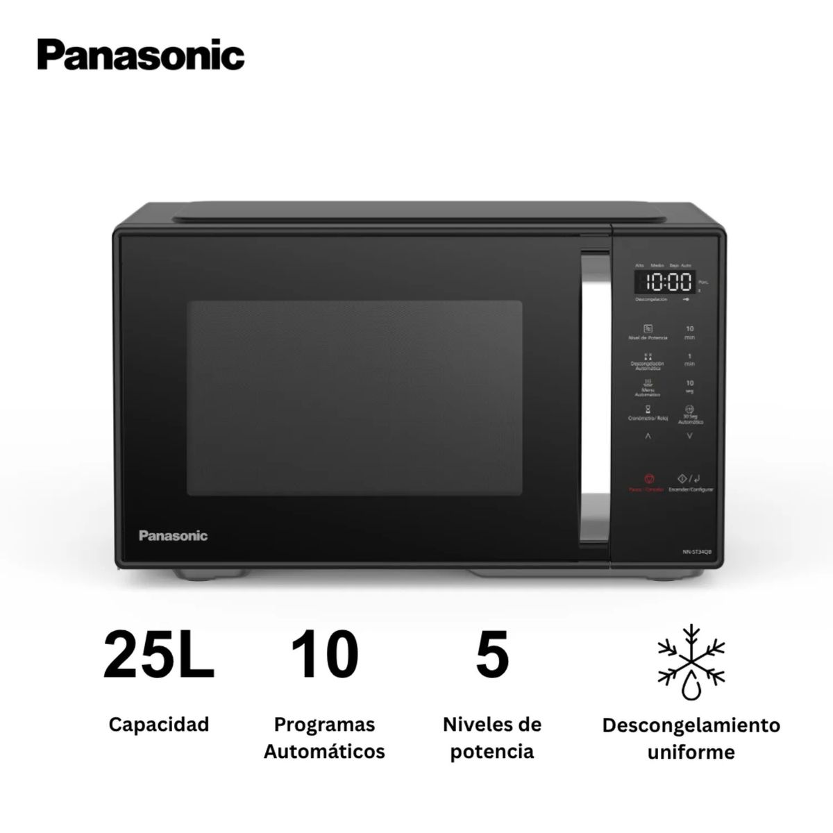 OSTER - Horno Microondas  Panasonic 25L  NN-ST34QBRPK