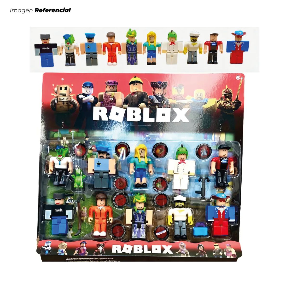 GENERICO - Gran Set Coleccionable de Figuras Roblox x10
