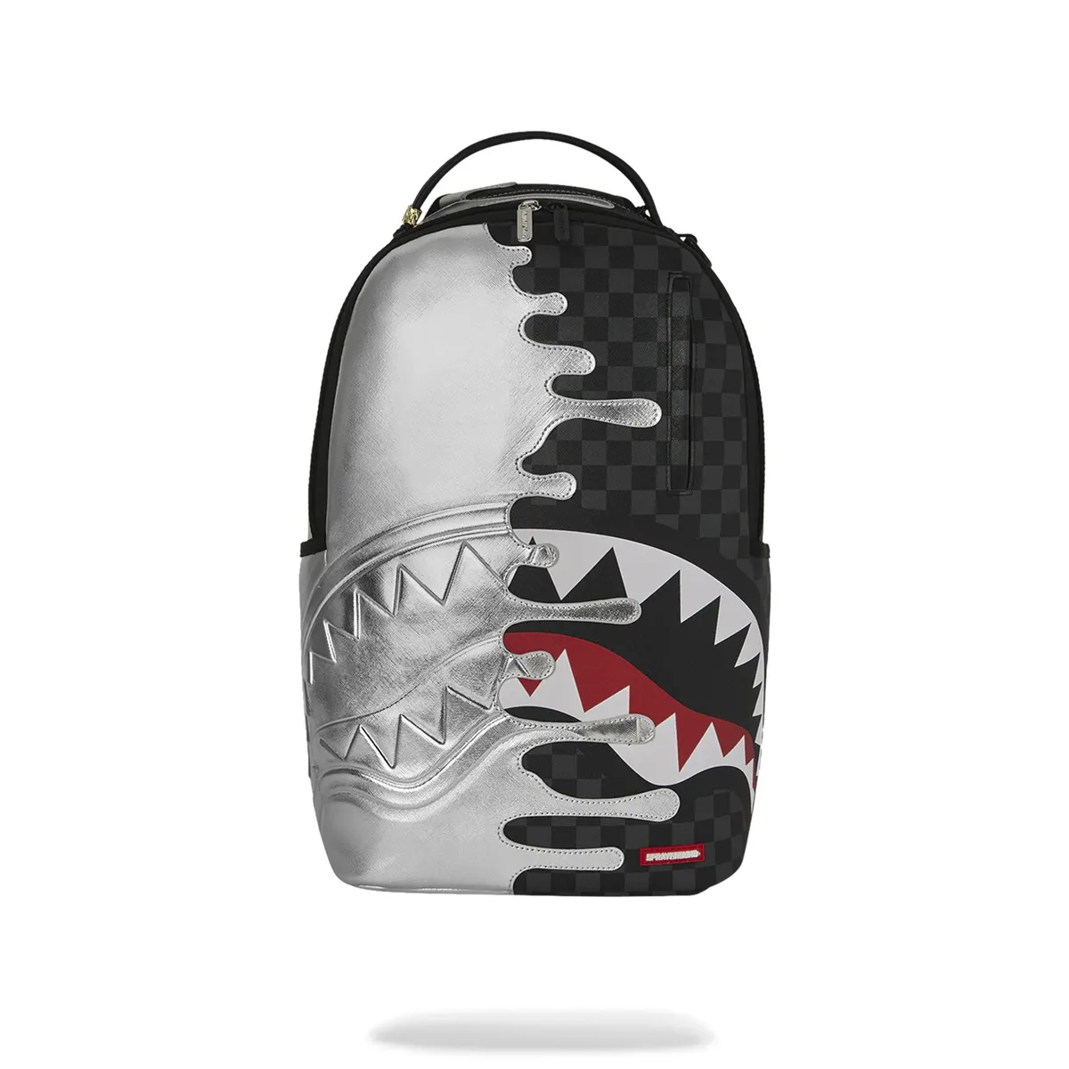 SPRAYGROUND - Mochila Urbano Unisex Sprayground Mochila Silver Side Drip Black Check