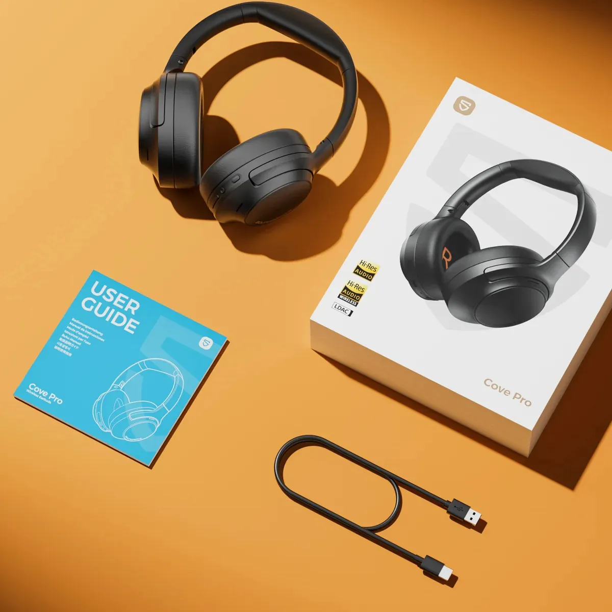 SOUNDPEATS - Soundpeats Cove Pro Audífonos Bluetooth Over-Ear ANC 95 Horas