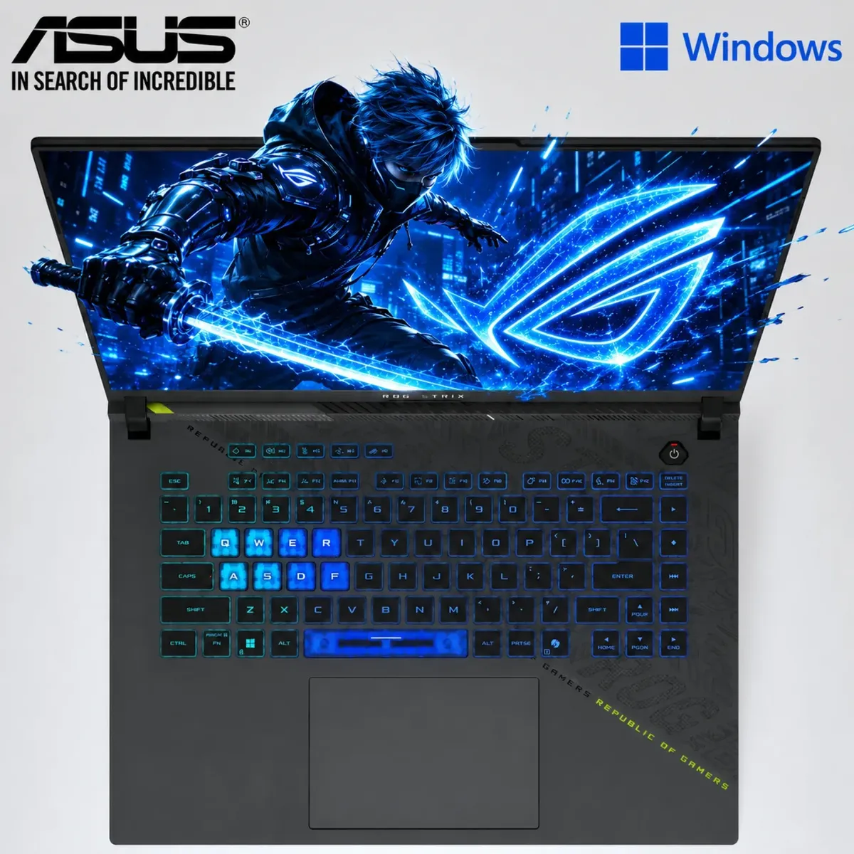 ASUS - Laptop Asus ROG STRIX G16 G614PP AMD Ryzen 9 8940HX 16GB 1TB  RTX 5070-8GB 16" WUXGA 165 HzG614P-WH94
