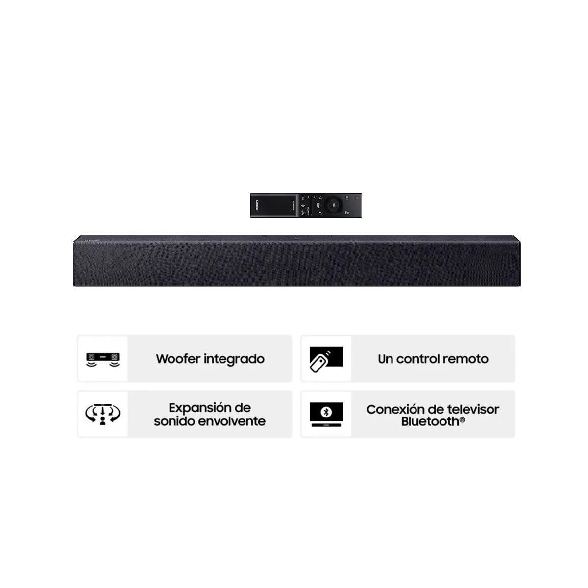 SAMSUNG - Soundbar Samsung 2.0 CH HW-B400F 40w