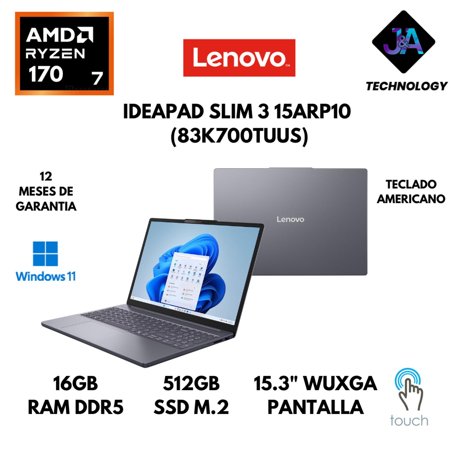 Lenovo IdeaPad Slim 170 R7 5700 16G 512G Lenovo IdeaPad Slim 170 