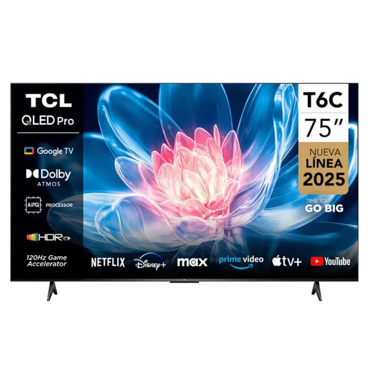 Televisor 75 Smart TV 4k, Google TV Uhd Qled 75T6C  - 75T6C+ SIXPACK Cuzqueña Trigo 473ml, marca TCL - Foto 2