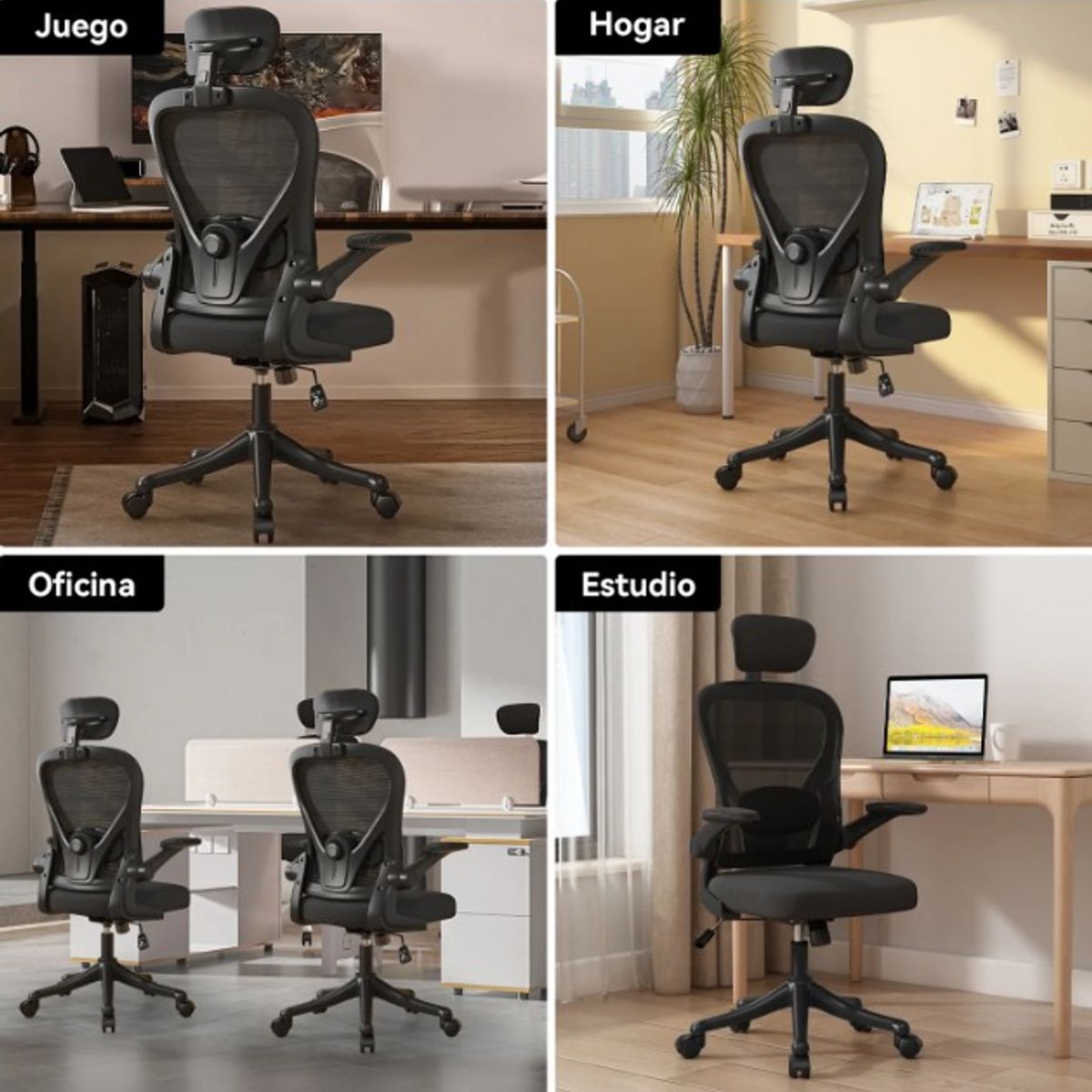 GENERICO - Silla Ergonomica Oficina Gamer Escritorio Ajustable Elegante