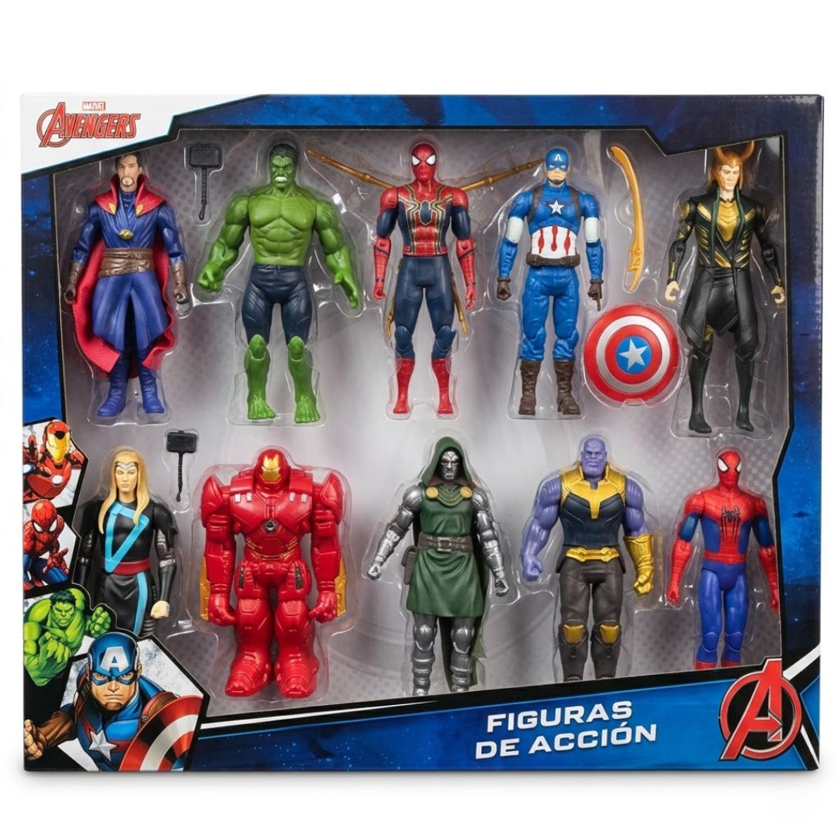 GENERICO - Set de Figuras Avengers Doomsday x10