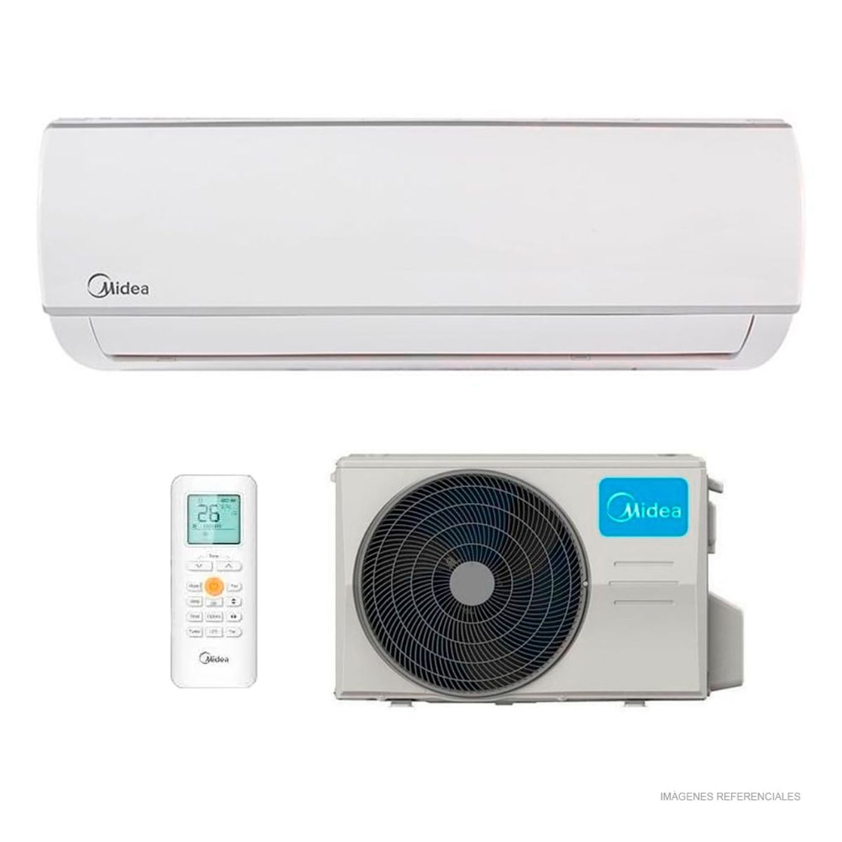 Midea - Aire Acondicionado Midea Split Pared Frío On Off 18000 BTU