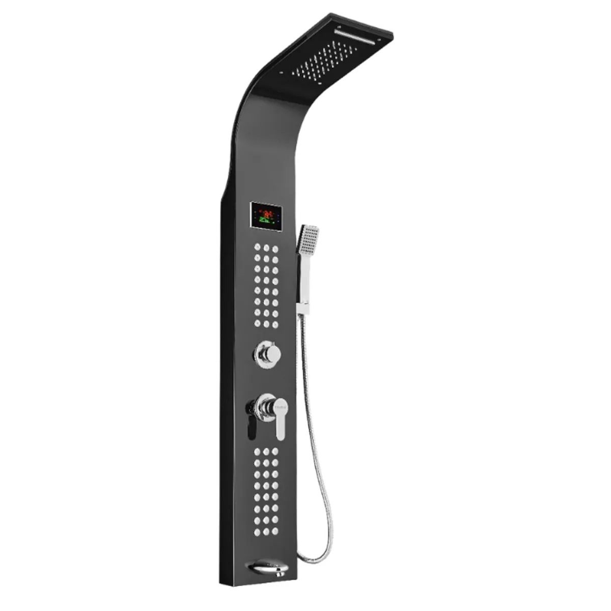 FRATELLI - COLUMNA DE DUCHA IGUAZÚ LED INOXIDABLE NEGRO
