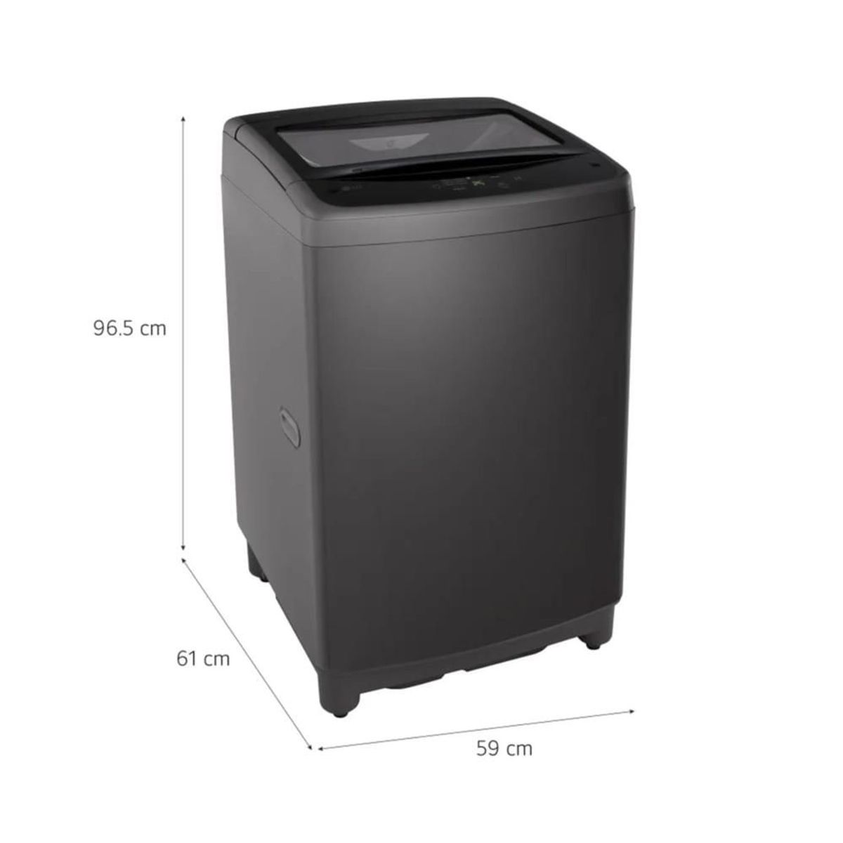 LG - Lavadora 13Kg Carga Superior Negro Claro WT13BVTB
