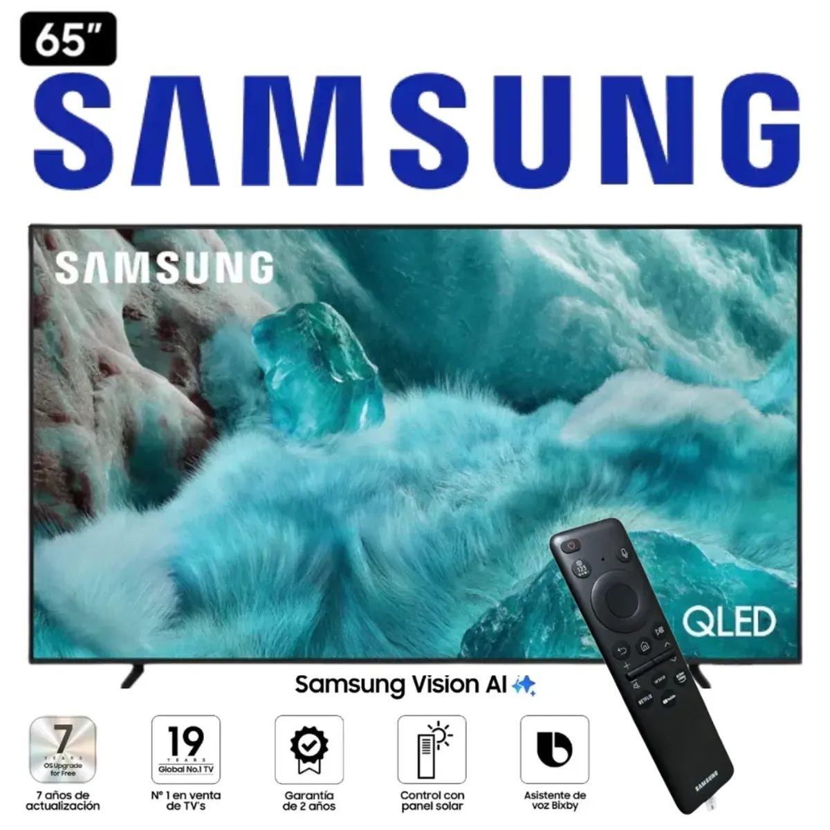 SAMSUNG - TELEVISOR SAMSUNG 65" QLED 4K UHD MOD QN65Q7FAAGXPE