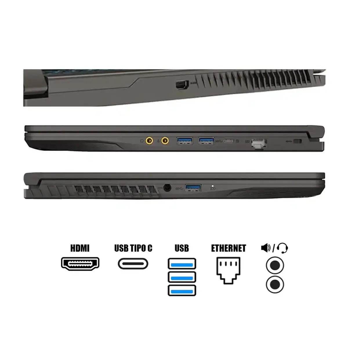 Msi - Laptop MSI Thin A15-B7VE-214US 15.6" AMD Ryzen 7 512GB SSD 16GB GeForce RTX 4050.