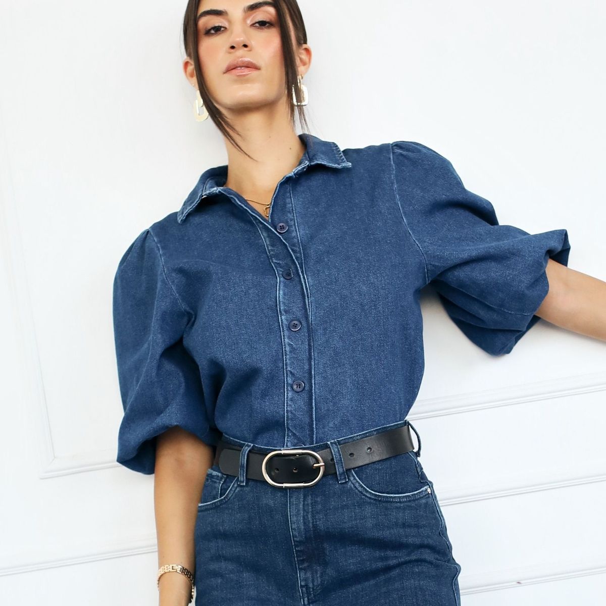 JHAN HIDS - Blusa Kriss Denim Dama