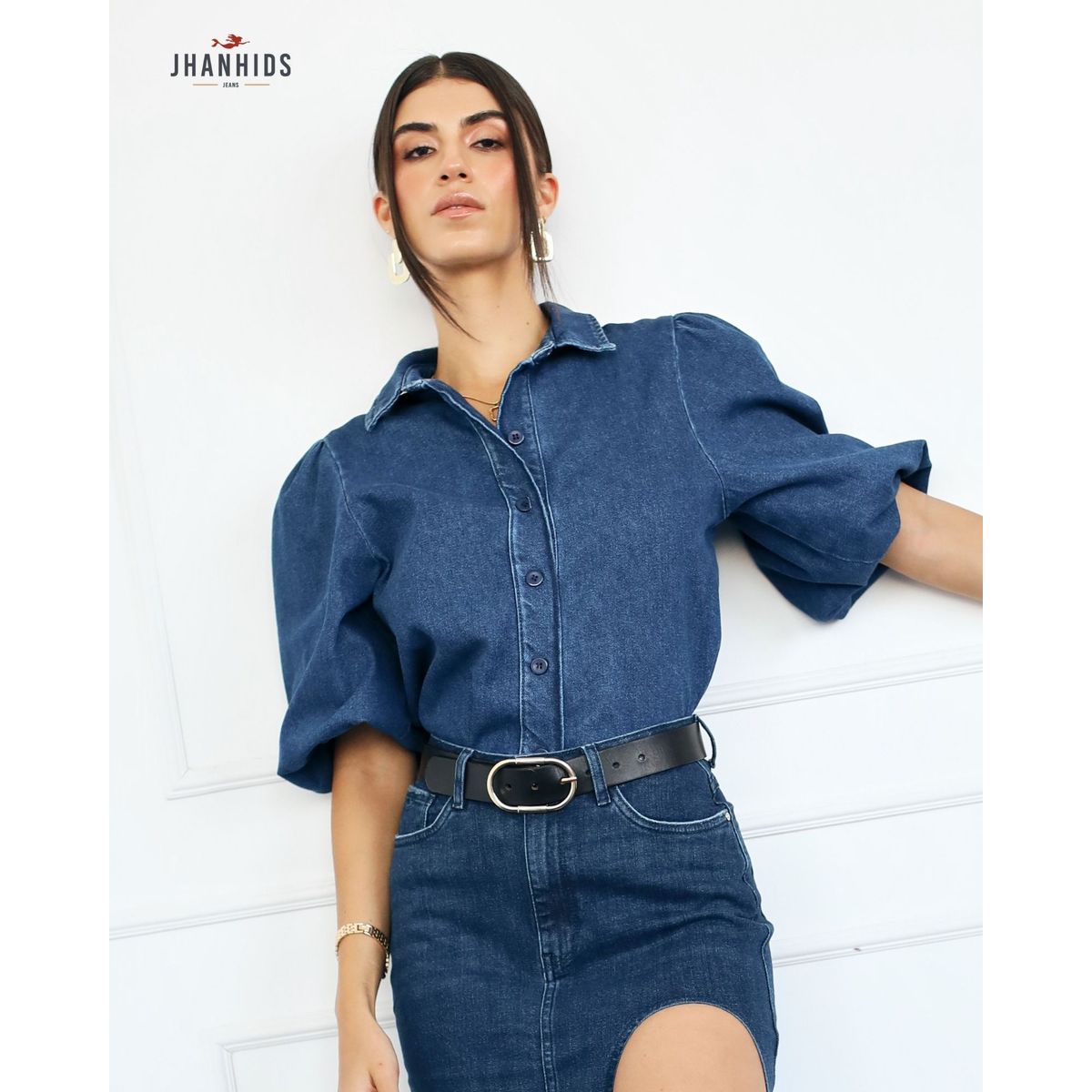 JHAN HIDS - Blusa Kriss Denim Dama
