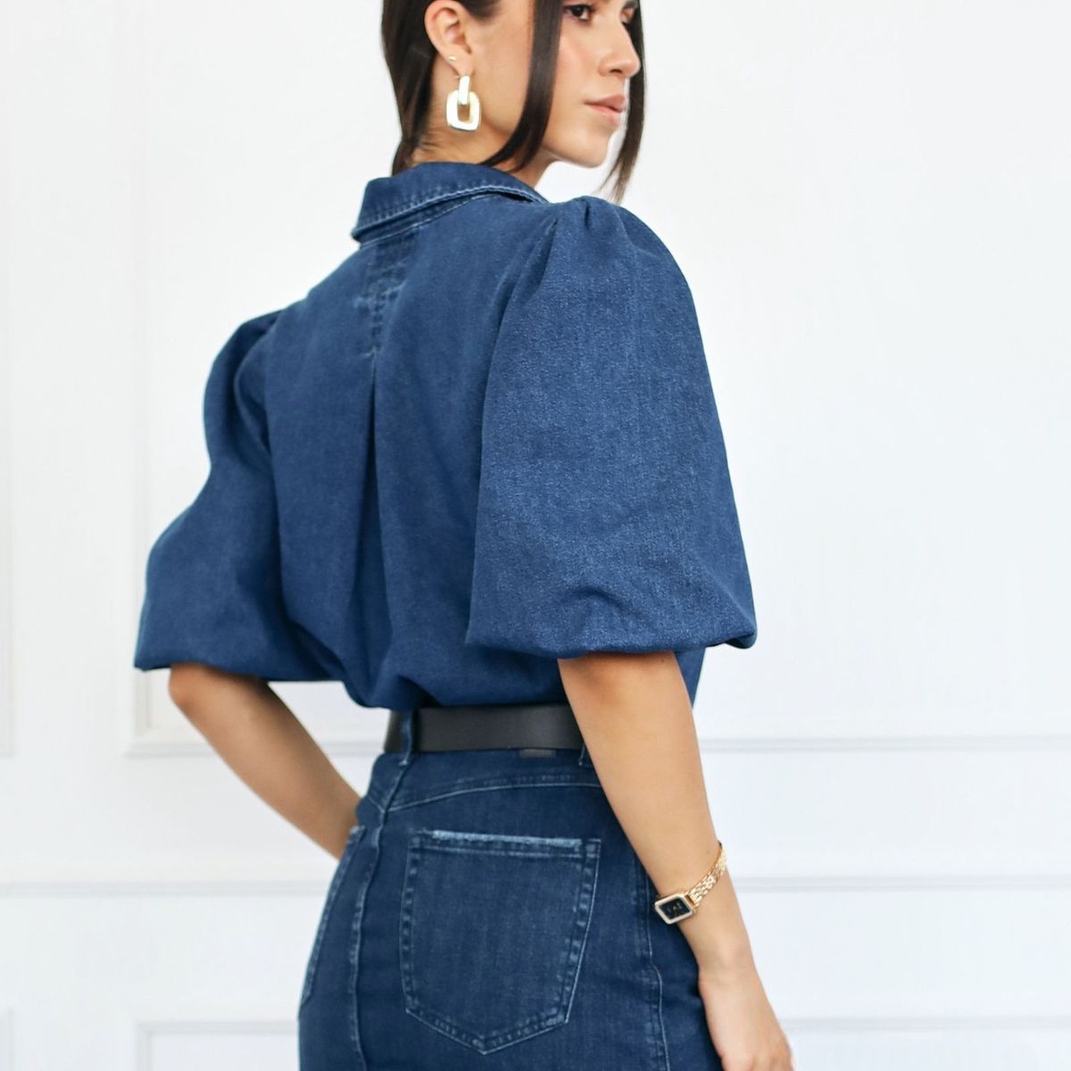 JHAN HIDS - Blusa Kriss Denim Dama