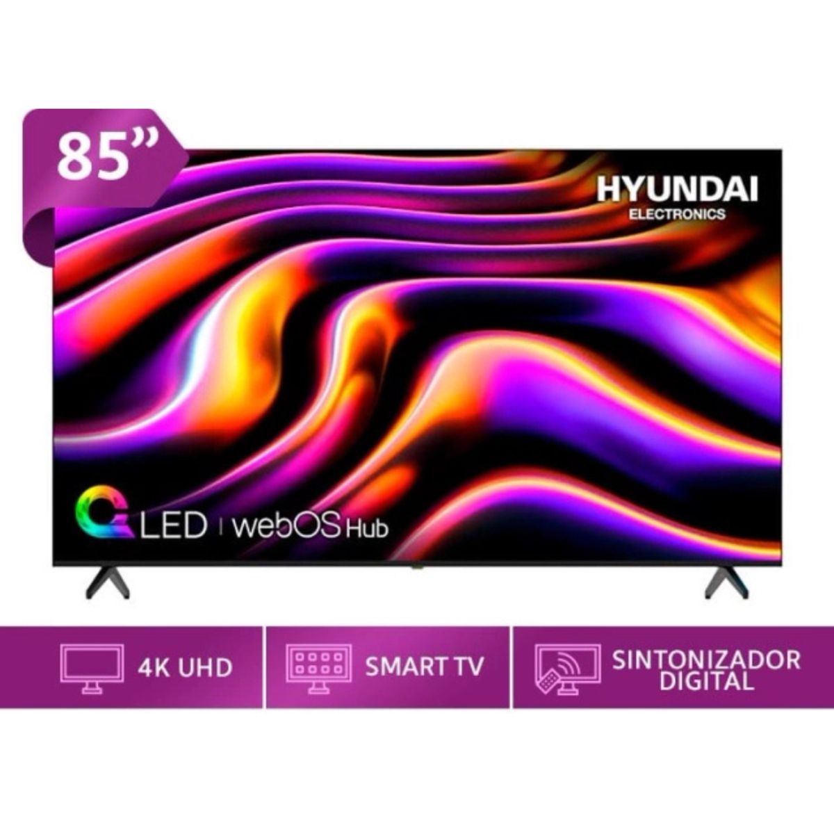 HYUNDAI - TELEVISOR SMART TV HYUNDAI 4K ULTRA HD 85” HYLED8502QW4KM