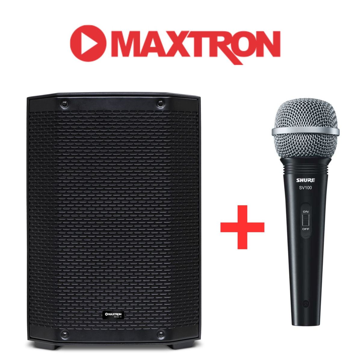 MAXTRON - Promo Maxtron Parlante REVO MXT 8115 + Microfono SV 100 alambrico
