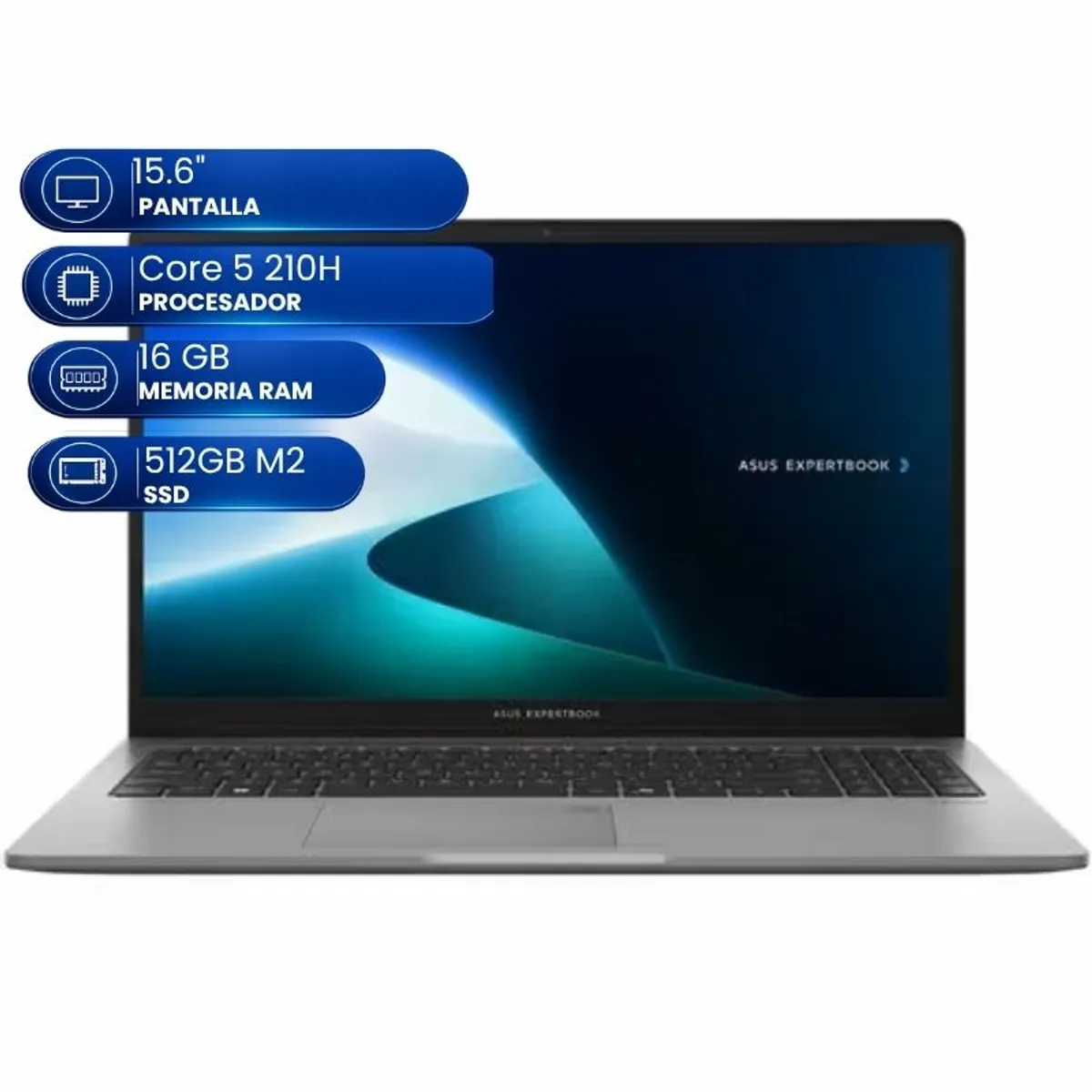 ASUS - Laptop Asus ExpertBook P1 P1503 P1503CVA-S72381 15.6 PULGADAS - Full HD - 60Hz - Intel Core 5 210H - 16GB - 512GB SSD